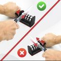 3-Stage Manual Knife Sharpener – Tungsten Steel & Ceramic Blade Sharpening Tool