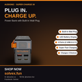 Audionic Super Charge 30 — 4-Port Power Bank with Built-In Plug