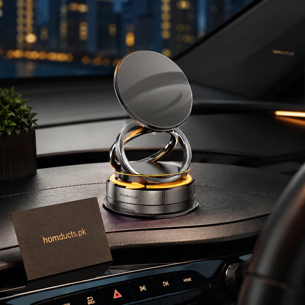 Magnetic Foldable Car Phone Holder – 360° Rotation Mount